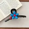 2026 Novo Prendedor de Cabelo Garra Redondo com Contas Florais para Mulheres, Grampo de Cabelo Shark Clip de Alta Qualidade e Elegante para Penteados Presos na Parte de Trás da Cabeça