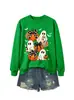 Amazon eBay estación independiente moda divertida versátil mujer fantasma calabaza murciélago lazo sudadera transfronterizo