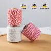 Cuerda de algodón bicolor de 2 mm, cordel de colores, etiqueta decorativa para envolver regalos, algodón, 50 m, cuerda retorcida de dos hebras para manualidades
