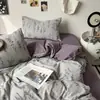 Juego de ropa de cama de cuatro piezas de gasa de doble capa para madre e hijo de grado A, con un patrón floral retro, que incluye una funda de edredón, una sábana bajera y un juego de sábanas de tres piezas para dormitorios