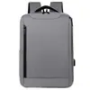 Nova bolsa de negócios com carregamento USB, bolsa de laptop portátil para viagens de negócios, unissex, grande capacidade, mochila casual