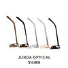 Armação de Óculos Feminina Gatinho com Placa Inserida, Luz Azul Anti-Azul, Ajustável para Lentes de Grau, Armação Emagrecedora D-6867