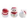 Manualidades Navideñas Tridimensionales Adornos Llavero DIY Cadena para Teléfono Móvil Colgante Joyería de Resina Accesorios Muñeco de Nieve Navideño
