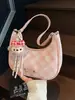 Bolso Pequeño Cuadros Forma de Media Luna para Mujer 2026 Nueva Moda Versátil Bolso de Mano para Viajes Cotidianos Bolso de Hombro Bolso de Luna Nueva de Nicho