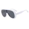 Nuevas gafas de sol de una pieza con montura grande a la moda, estilo europeo y americano, personalizadas, modernas, informales, combinables con todo.