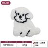 Parches Bordados de Perro Salchicha de Dibujos Animados y Conejo de Venta Caliente Transfronteriza, Accesorios Bordados para Ropa, Parches Bordados, Parche