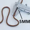 Cuerda de Punto de Salto Bicolor de 5 mm con Núcleo Enrollado Bolso Cruzado con Cuerda Colgante Cuerda Tejida a Mano Cuerda para Ropa Cintura Cuerda para Sombrero Cordón