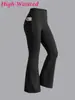 Pantalones Acampanados Casuales para Niñas de Venta Transfronteriza de Cintura Alta Alta Elasticidad Deportivos Ajustados de Secado Rápido Transpirables para Exteriores Pantalones de Yoga