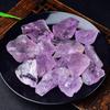 Gran ejemplar de espato de cristal natural en bruto, amarillo, púrpura y rosa, piedra fragante para aromaterapia, material de tallado en grava, adornos desmagnetizantes