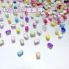 4*6mm Fundo Plano Mahjong Famoso na Internet Série Deslumbrante Vidro de Cristal Irregular Pedras Strass para Unhas Decorações de Unhas Usáveis Atacado