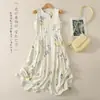 Vestido Floral para Mulheres, Popular Neste Verão, Vestido Estilo Francês para Chá, Super Bonito, Super Brilhante, Vestido Longo