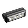 Luz de ciclismo para exteriores transfronteriza de 2000 lúmenes, blanca y amarilla, doble fuente de luz, para acampada nocturna, aventura, reflector, luz de bicicleta impermeable