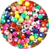 Cuentas Redondas de Color Acrílico Cuentas Creativas Accesorios Hechos a Mano para DIY Pulsera Collar Material para Cuentas Accesorios