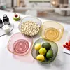 Guanghua luxo leve moda prato de frutas giratório estilo ins rede vermelha prato de frutas giratório criativo armazenamento de frutas nozes lanches