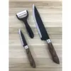 Martillo de Venta Caliente Seis Piezas Acero Negro Forjado Mango Pintado en Spray Caja de Regalo Juego de Cuchillos de Cocina de Acero Inoxidable