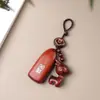 Llavero de Coche de Ciervo de Gama Alta Premium, Seguro y Propicio, para Hombres y Mujeres, Lanyard Llavero de Buena Suerte