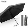Paraguas Ultra Ligero de Seis Varillas con Sensación de Pluma, Tela de Goma Negra, Protección Solar y contra la Lluvia, Varillas de Fibra de Vidrio, Doble Uso para Sol y Lluvia, Paraguas Promocional