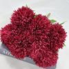 7 cabeças bola de seda dourada simulação hortênsia casamento parede de fundo de casamento arranjo de flores decoração flor artificial passarela estrada flor de seda atacado
