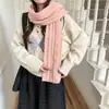 Venta al por mayor directa de fábrica temporada otoño e invierno bufanda figura de ocho para mujer holgada perezosa cálida de terciopelo grueso tacto color liso tejido calentador de cuello