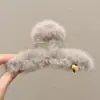 Pinza de garra floral para otoño e invierno para mujer, pinza de tiburón grande de alta gama para cabello grueso, accesorio para el cabello Maillard