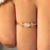 Anillo de Plata y Ópalo de Moda Simple, Anillo de Cola, Anillo, Anillo para Dedo, Popular Transfronterizo Europeo y Americano de Comercio Electrónico