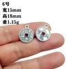 Colgante de moneda de plata Xizang vintage estilo nacional carácter de la suerte ábaco calabaza colgante pequeño accesorios de adornos tejidos a mano diy