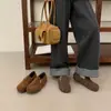 Zapatos Birkenstock de Piel Genuina con Suelas Ultraligeras, Nuevos Zapatos Planos Retro Birkenstock 2025, Zapatos de Tacón Bajo Plano, Zapatos de Gamuza de Vaca