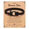 Pulsera de Moda Transfronteriza Europea y Americana Brazalete Tejido para Hombres Cierre de Acero Inoxidable Cuerda Roja de Mano para Pareja Joyería para Estudiantes