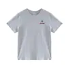 Camiseta Blanca de Algodón Puro para Mujer, Manga Corta, Hombro Recto, Diseño Simple de Verano, Top Nuevo Versátil de Moda Casual para Mujer
