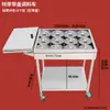 Carrito de Condimentos de Acero Inoxidable Lingyu Espesor Comercial Cocina Restaurante Hot Pot Comedor Estación Móvil de Condimentos Carrito
