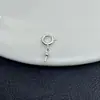 Pinos Básicos de Mola em Forma de Chifre de Três Vias, Acessórios de Joias DIY Destacáveis, Base de Flor de Cristal 14K, Separador de Contas, Espaçador