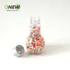 Botella de Bombilla de 100 ml, Botella Sellada para Snacks con Tapa, Botella de Plástico Transparente con Tapa para Bebidas y Refrescos, Botella de PET de Grado Alimenticio