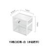 Caja de almacenamiento de cosméticos para el cuidado de la piel de vidrio rojo de red, caja de lápiz labial, joyería, máscara de escritorio, estante a prueba de polvo de gran capacidad al por mayor