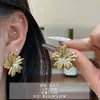 Aretes de Acero con Pin Ovalado Irregular Exagerado Europeo y Americano para Mujer, Nicho, Simples, de Nueva Moda