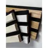 Paneles Absorbentes de Sonido de Fibra de Poliéster con Tira de Madera para Decoración de Paredes, Paredes de Fondo, Calidad de Exportación, Ecológicos, Ignífugos, Rejilla Flexible