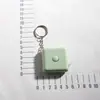 Llavero Creativo DIY Cinta Métrica Cinta Métrica Portátil Encanto de Bolsa Llavero de Regalo Mochila Portátil
