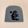 Nuevo Gorro de Punto con Contraste de Color Hip-Hop Estrella Americana para Hombres y Mujeres, Cálido y Personalizado Street Americano Gorro Pullover al por Mayor