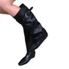 Versão em couro de vaca, legal e estilosa, uso bidirecional, removível, fivela de cinto retrô, botas longas de perna reta, estilo de bota minimalista e de alta qualidade para mulheres