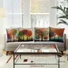 Estilo Artístico Árbol de Puntos de Colores Juego de Fundas de Almohada de Lino Juego de Cuatro Fundas de Almohada Transfronterizas de Comercio Exterior de Amazon para Sofá