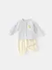 Conjunto de cárdigan de punto para bebé 2026, conjunto de primavera para niñas con ropa de retazos de malla y conjunto de dos piezas con pantalones