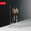 Soporte de Exhibición para Pendientes de Acrílico Soporte de Exhibición Dorado Tienda Tienda de Joyería Sala de Transmisión en Vivo Pendiente Pendiente Stud Colgador de Exhibición