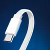 Cabo de Dados Cabo de Carregamento Tipo-C Cabo Macarrão 0.3m Cabo Plano Adequado para Celular Android Dados Cabo Ecológico USB