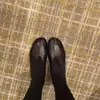 Versión de piel de oveja~zapatos planos de ballet para mujer con punta redonda y diseño poco profundo, de cuero genuino, sin cordones, versátiles y sencillos, zapatos de abuela