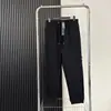 Calça Jogger Esportiva Unissex de Cor Sólida com Forro de Lã, Ilha de Quatro Vias de Pedra Transfronteiriça, Simples, com Emblema, Calça Comprida
