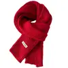 Bufanda de Punto Grueso Suave Estilo Coreano Otoño Invierno para Mujer Color Sólido Engrosada Cálida Estilo Coreano Pareja Estudiante Calentador de Cuello Versátil Venta al por Mayor