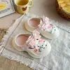 Sandalias para Niñas 2026 Verano Nuevas Dibujos Animados Estilo Princesa Zuecos Infantiles Antideslizantes para Exteriores Sandalias de Playa para Niñas