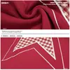 Pantalones de chándal de retazos con estampado de estrellas en color burdeos para hombre con cintura con cordón, estilo callejero americano, pantalones casuales holgados de pierna ancha para hombres y mujeres