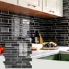Adesivos de Parede 3D Autoadesivos Tipo Azulejo para Decoração, Adesivos de Parede para Reforma de Banheiro, à Prova de Óleo e Impermeáveis