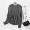 Suéter de Cashmere com Trança Estilo Preguiçoso Outono Inverno Novo Solto Macio Amigo da Pele Base de Lã