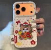 Bordado de Pony de Año Nuevo Adecuado para Funda de Teléfono Apple 17 16Promax Anticaídas 15Pro Cobertura Completa 13/14 Funda Protectora